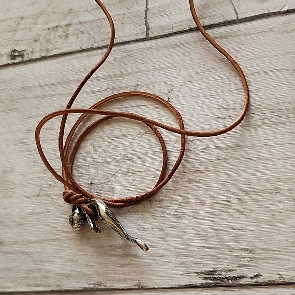 Hanging Cat leather Rope 30 inch length tie adjustable - Picture 3 of 5